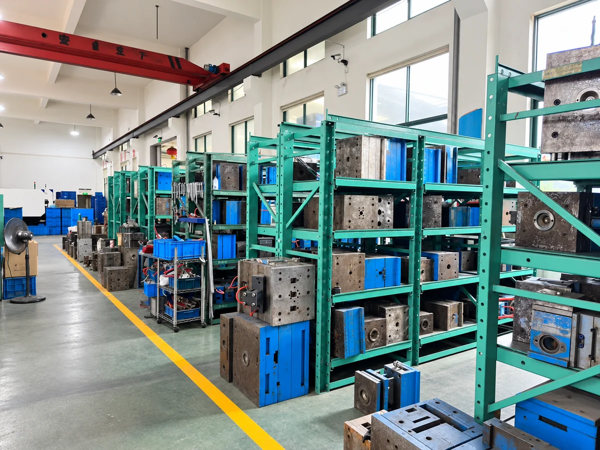 Mould storage area at the factory